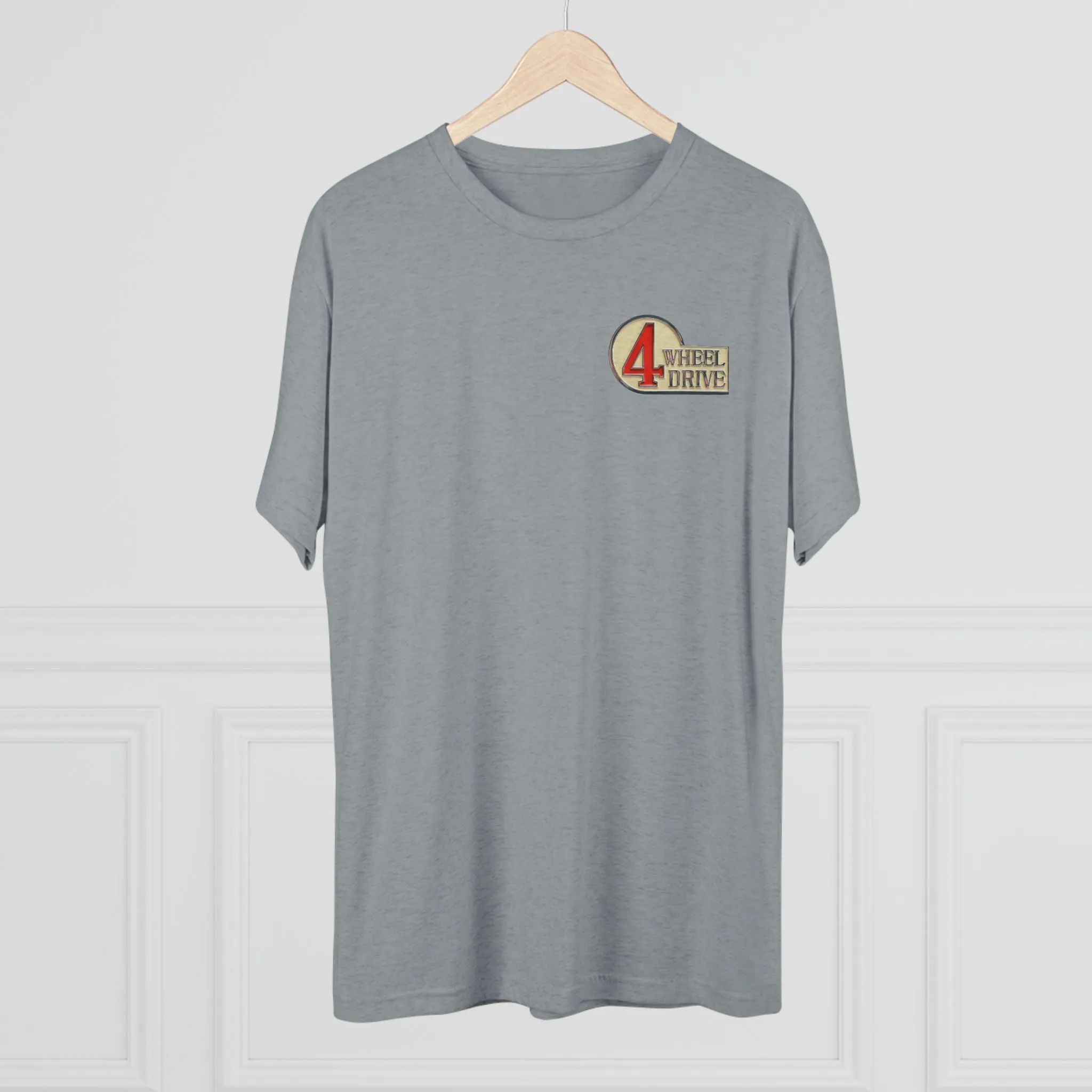 4 Wheel Drive 2 Side FJ40 Toyota Land Cruiser Unisex Tri Blend Tee - Reefmonkey
