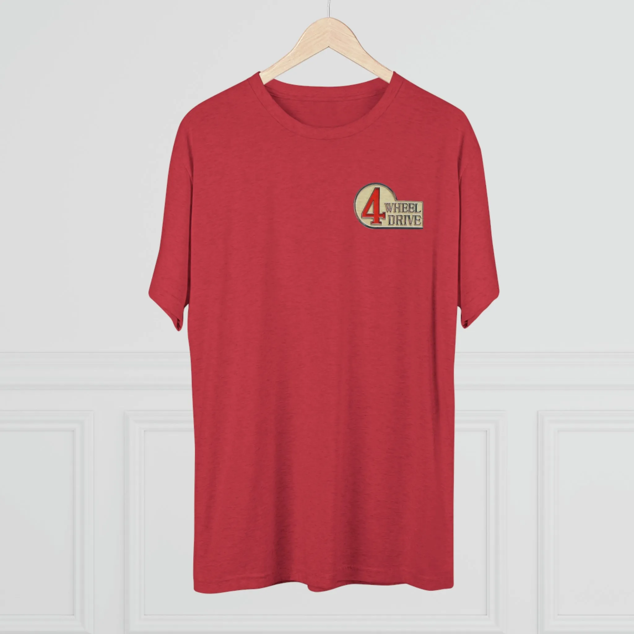 4 Wheel Drive 2 Side FJ40 Toyota Land Cruiser Unisex Tri Blend Tee - Reefmonkey