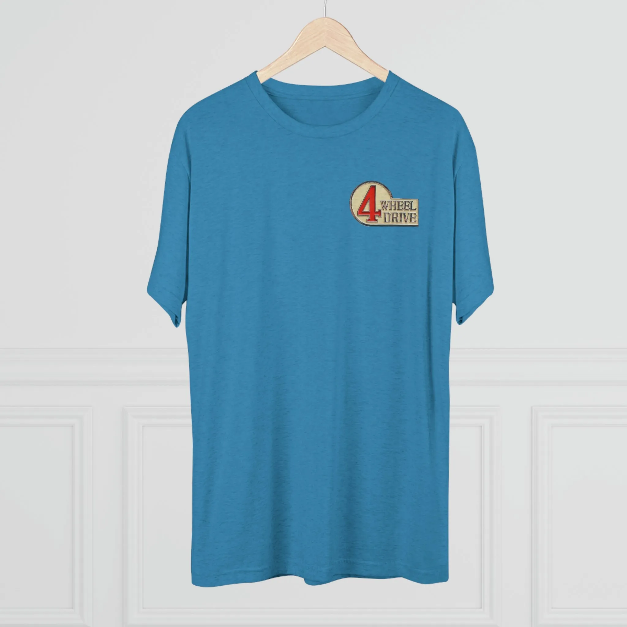 4 Wheel Drive 2 Side FJ40 Toyota Land Cruiser Unisex Tri Blend Tee - Reefmonkey