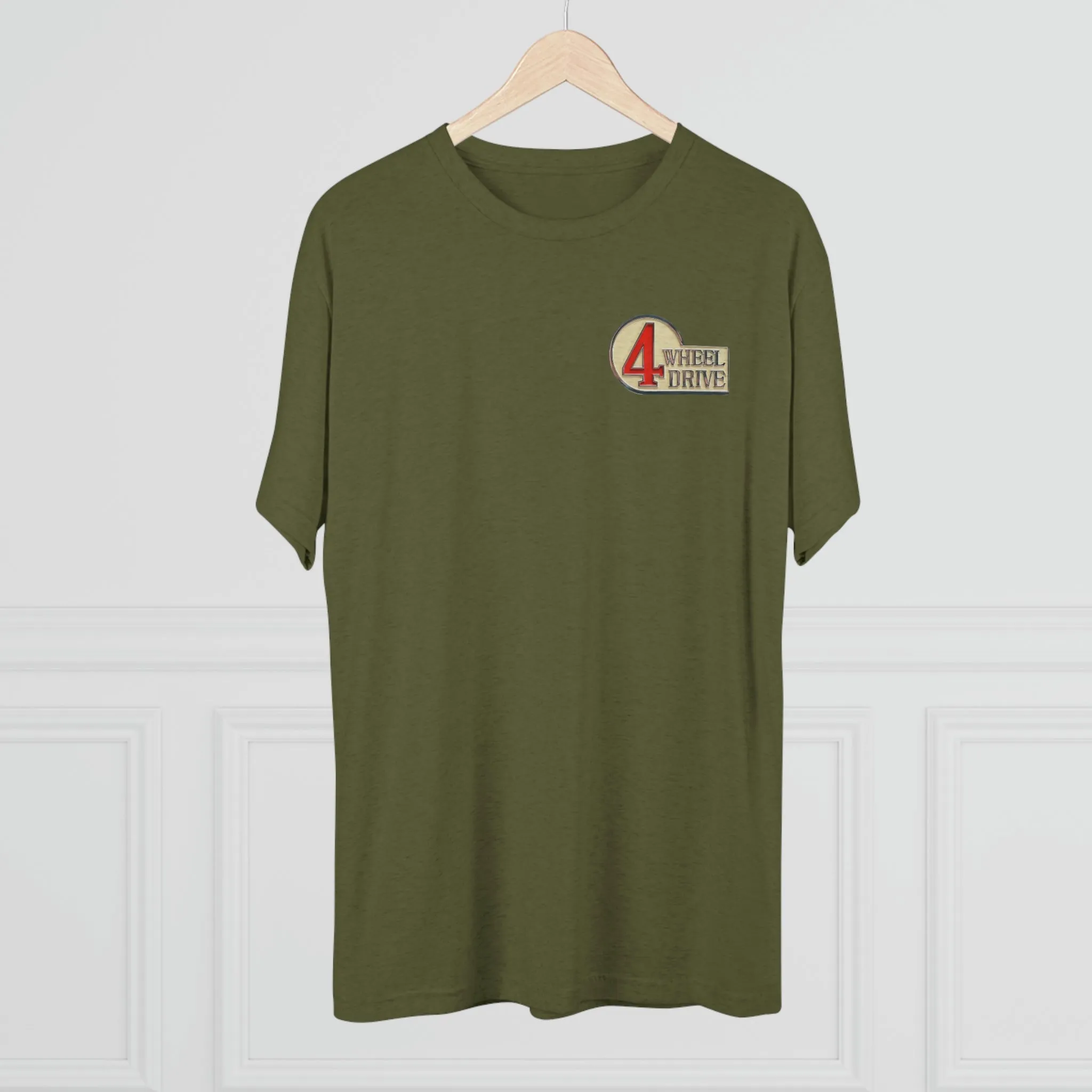 4 Wheel Drive 2 Side FJ40 Toyota Land Cruiser Unisex Tri Blend Tee - Reefmonkey