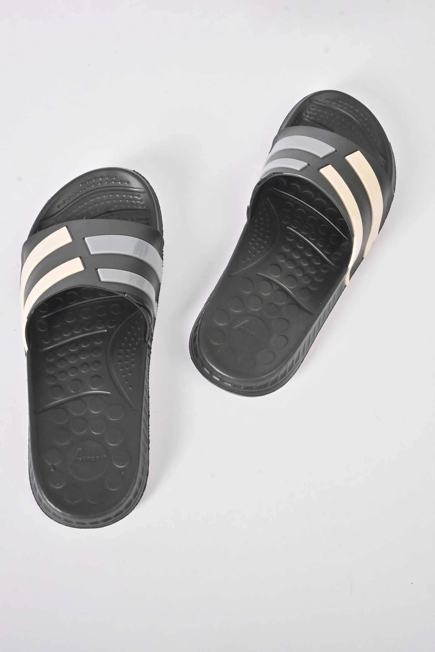 Aerofit Men's Contrast Strips Comfort Slides