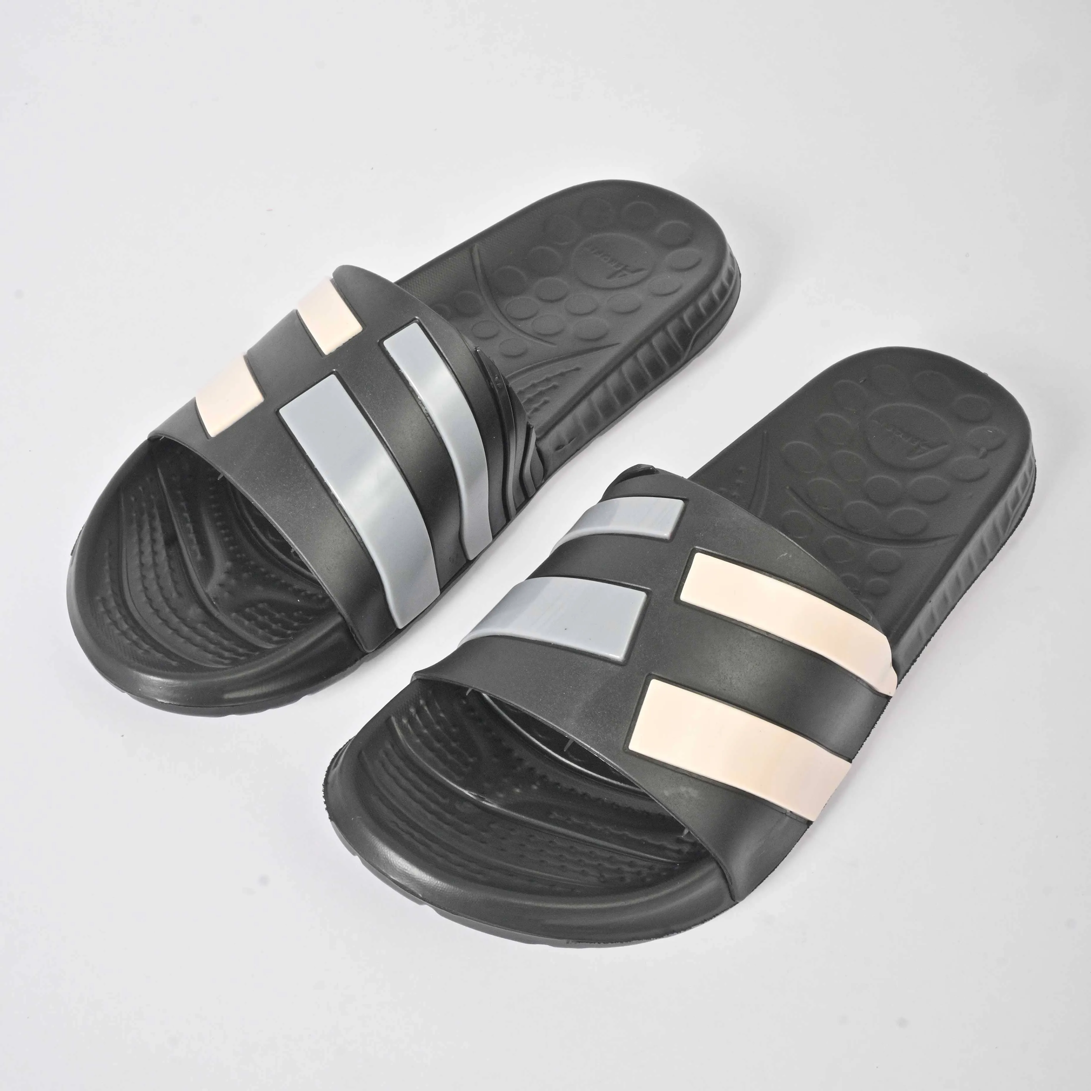 Aerofit Men's Contrast Strips Comfort Slides