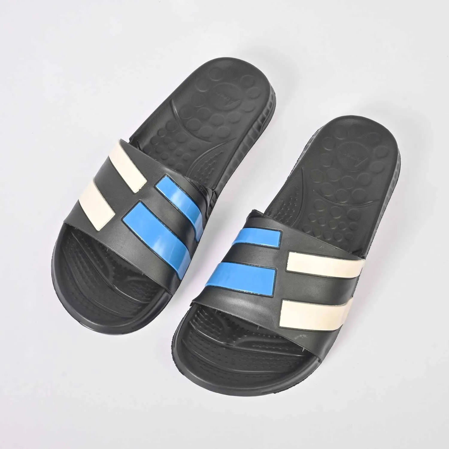Aerofit Men's Contrast Strips Comfort Slides