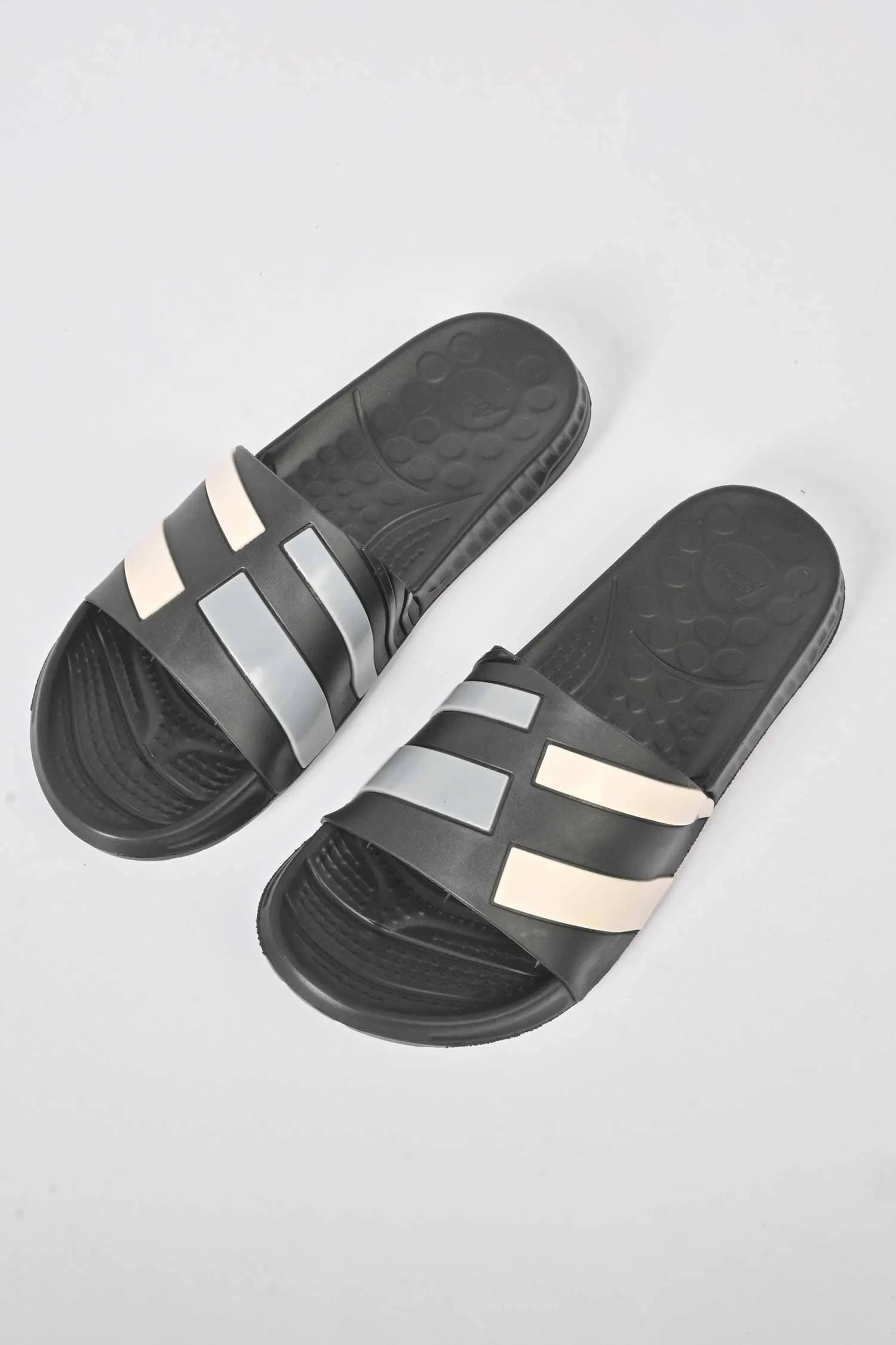 Aerofit Men's Contrast Strips Comfort Slides