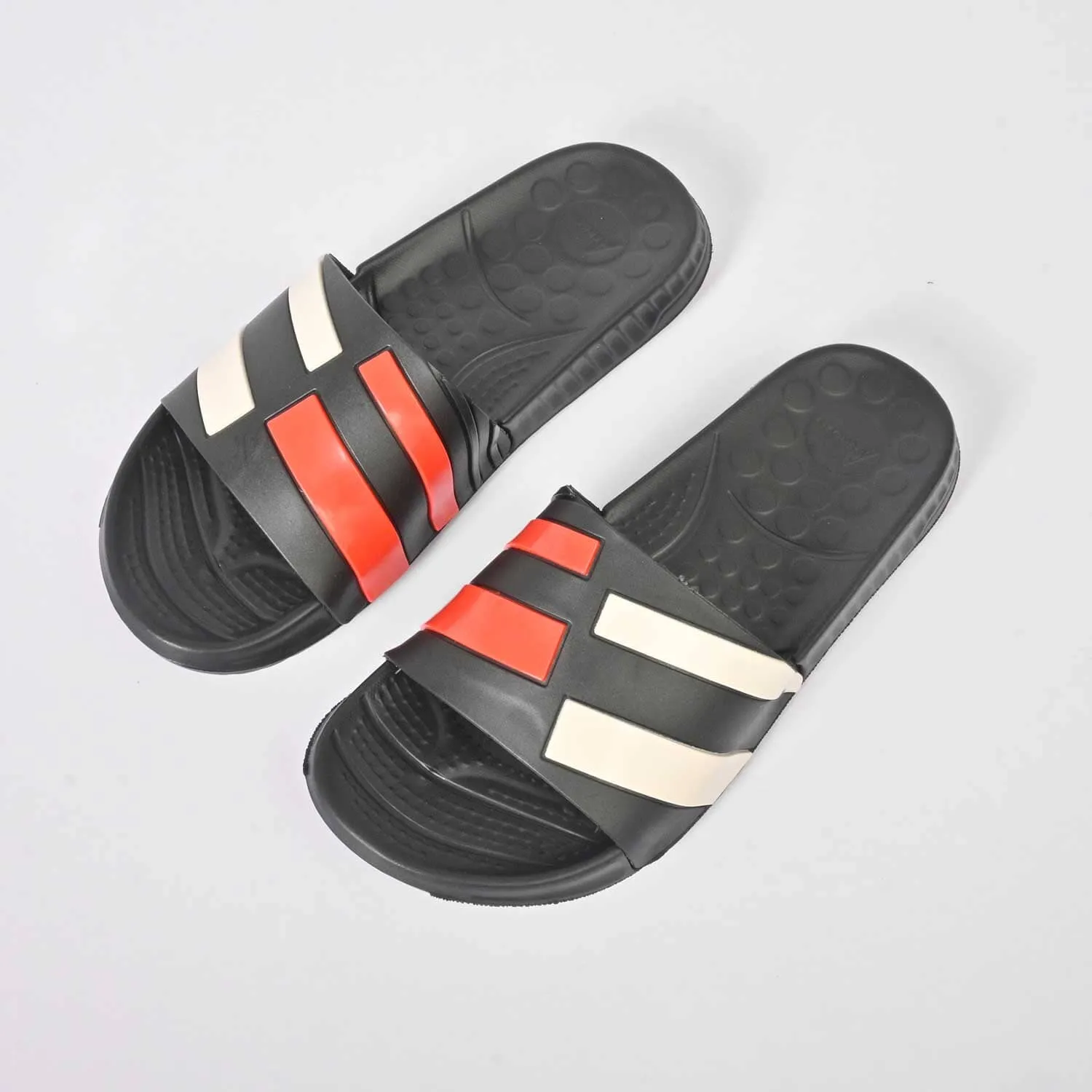 Aerofit Men's Contrast Strips Comfort Slides