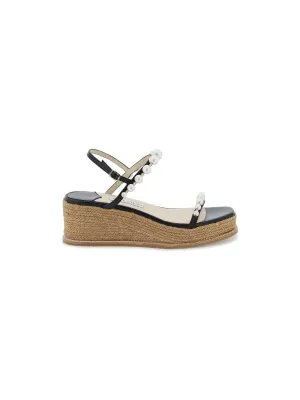 Amatuus Pearl Nappa Wedge Sandals