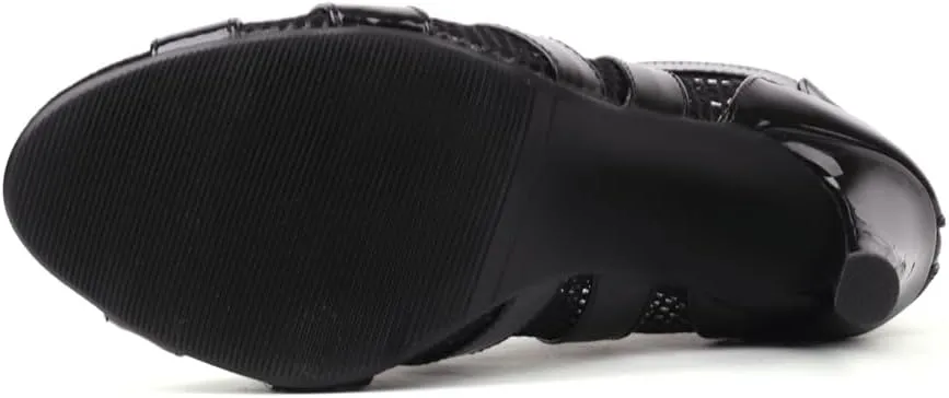 AOQUNFS Women Latin Dance Boots Ballroom Salsa Shoes Dress Practice Performance Dance Heels,789
