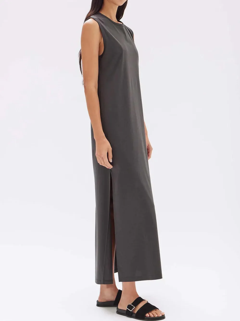 ASSEMBLY LABEL MADISON SILK BLEND TANK DRESS