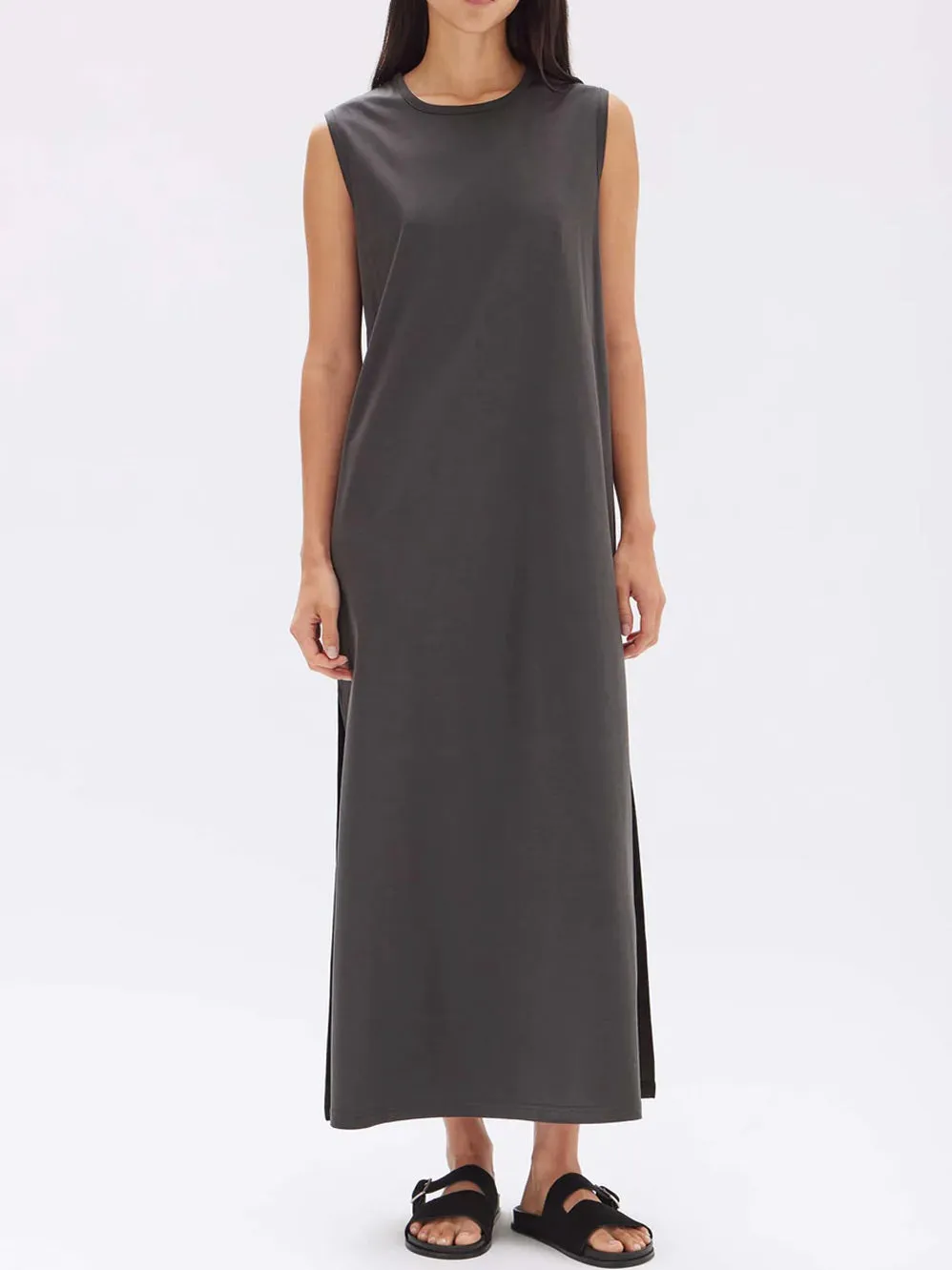 ASSEMBLY LABEL MADISON SILK BLEND TANK DRESS
