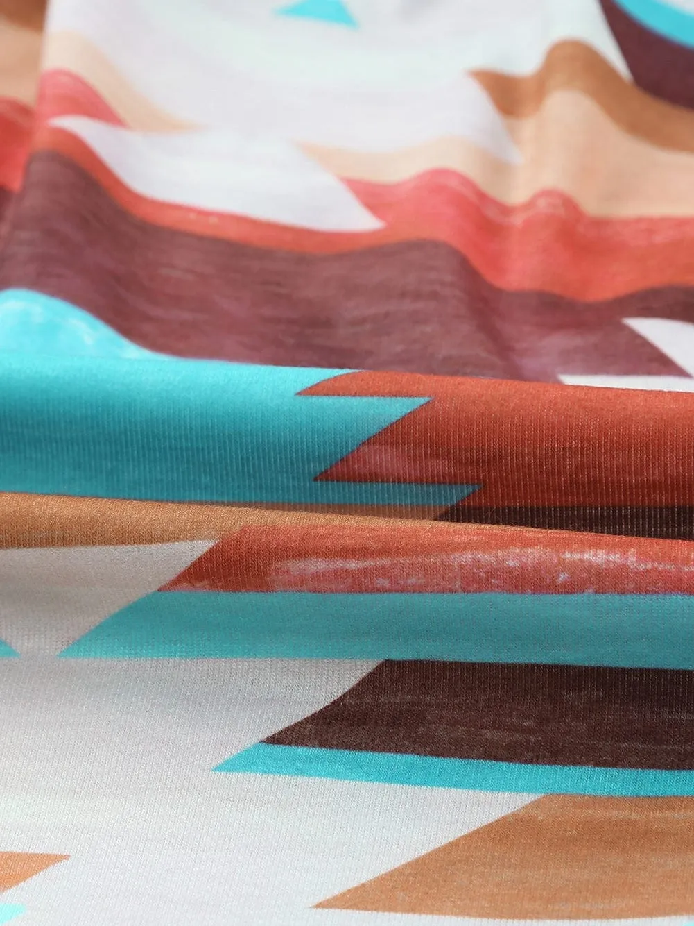 Aztec Dream Long Sleeve Shirt with Multicolor Print