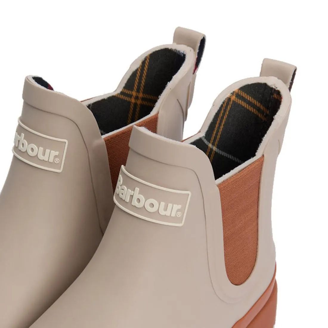 Barbour Mallow Light Sand Chelsea Wellingtons Womens Ankle Rainboot
