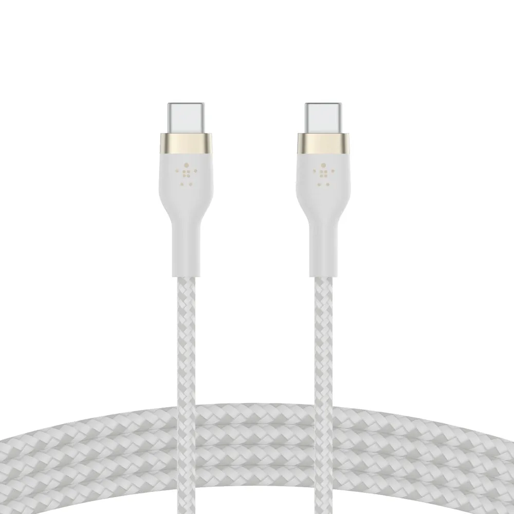 BELKIN Boost Charge USB-C to USB-C Braided Cable 1 Meter - White