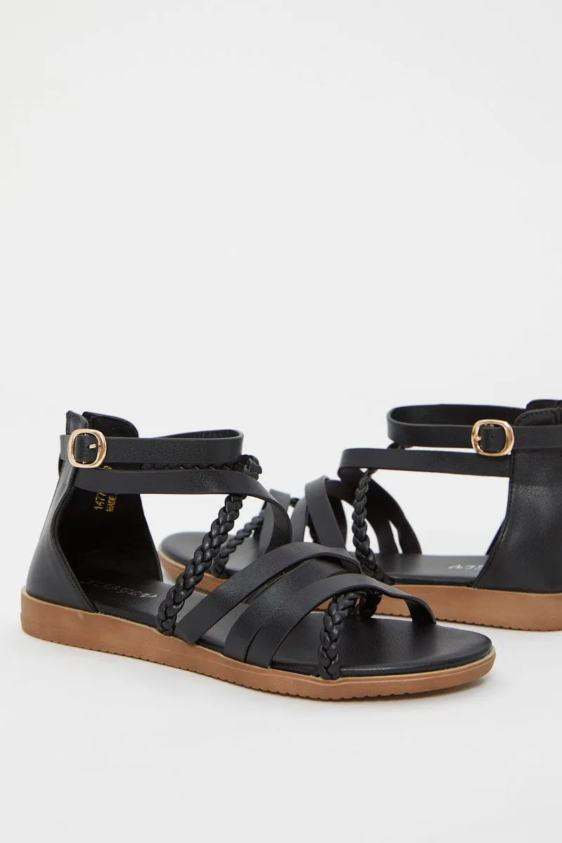 Black Strappy Sandal