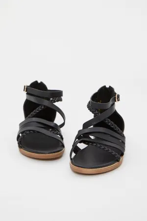 Black Strappy Sandal
