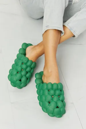 Bubble Slipper Slides in Green