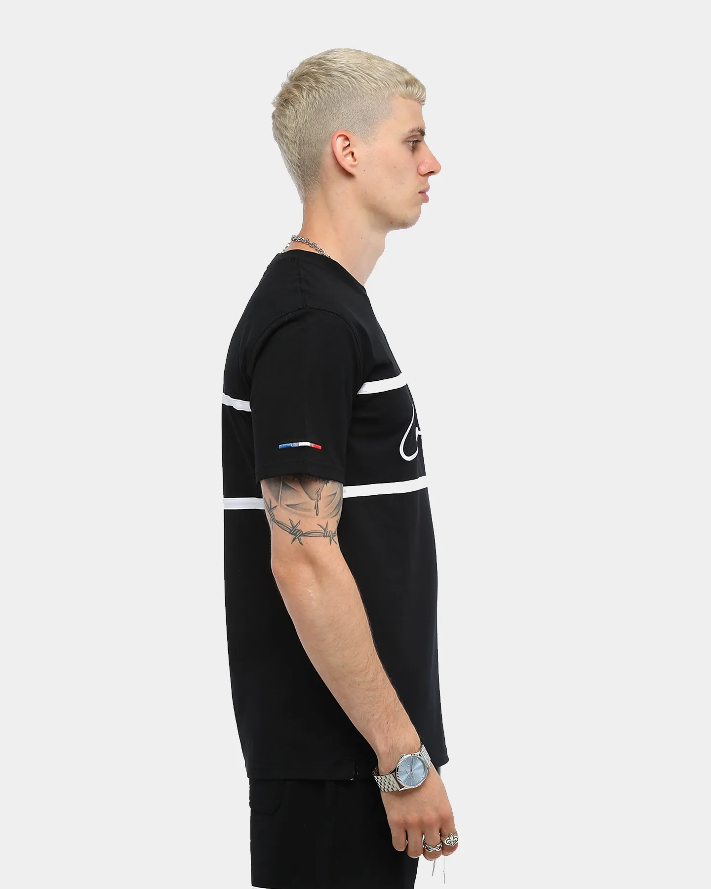 Carré Men's Scripted Classique Short Sleeve T-Shirt Black/White