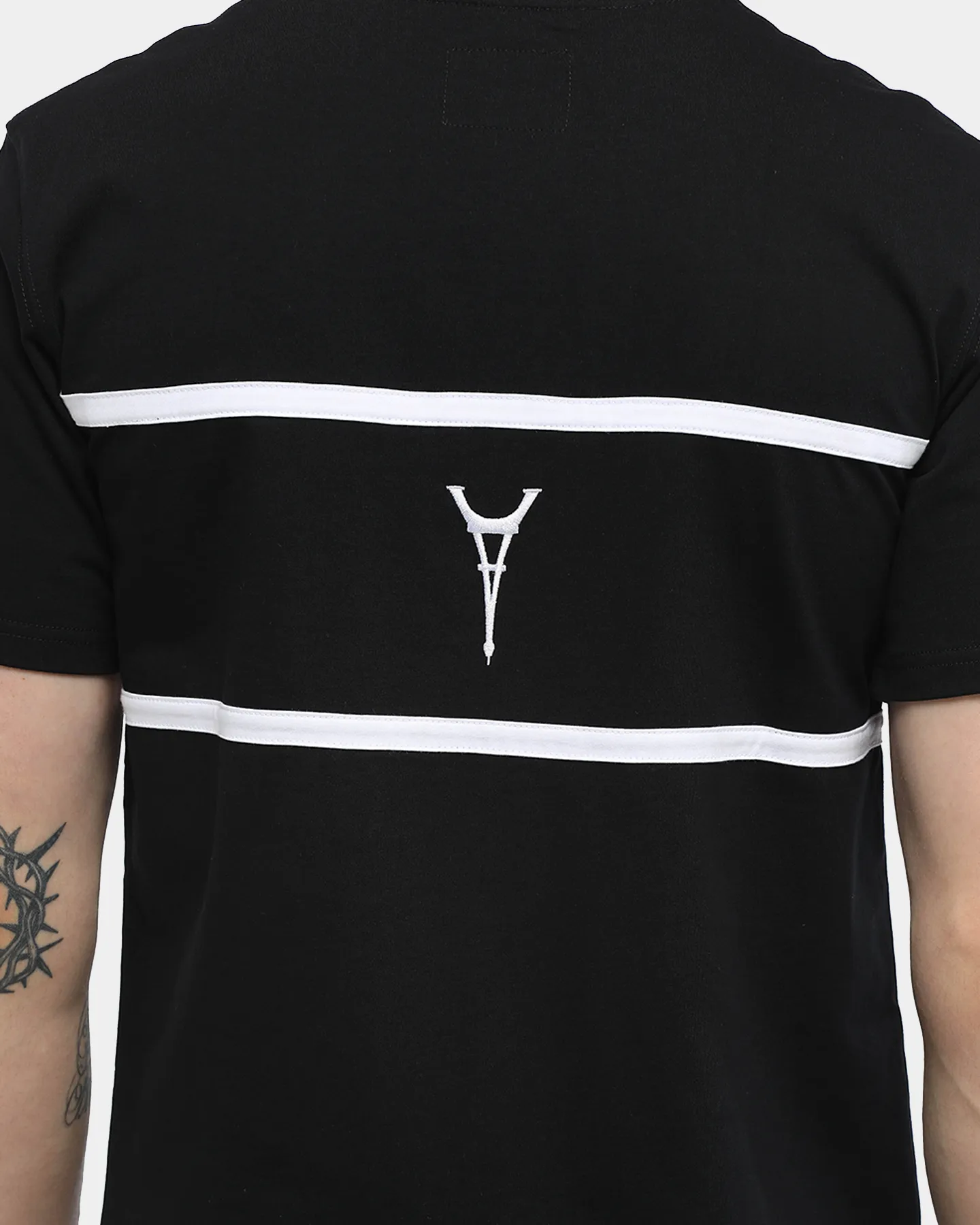 Carré Men's Scripted Classique Short Sleeve T-Shirt Black/White