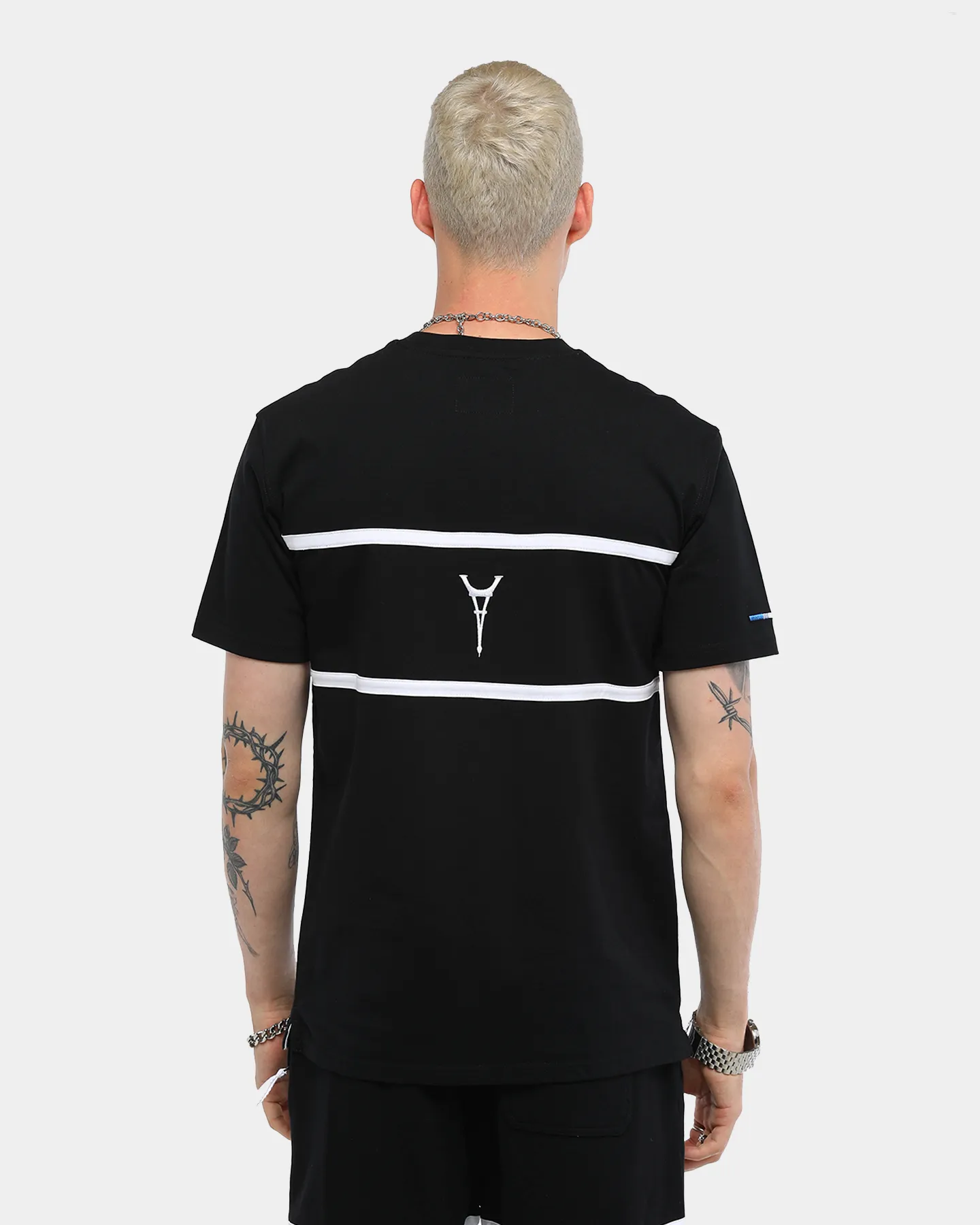 Carré Men's Scripted Classique Short Sleeve T-Shirt Black/White