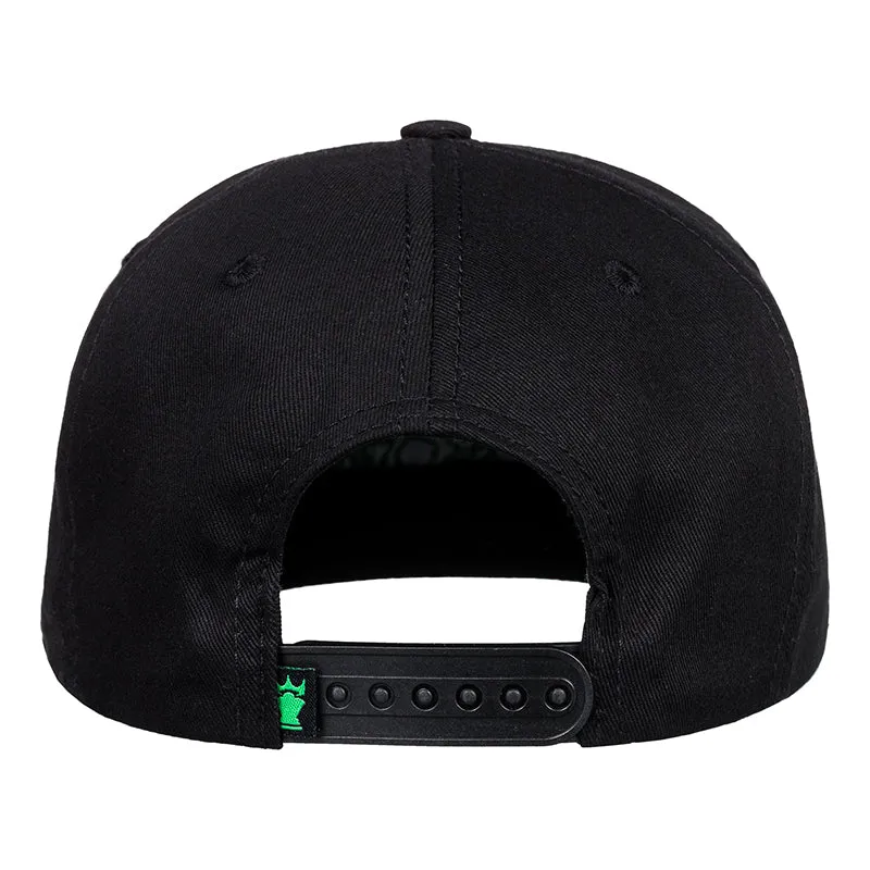 CORPO CROWN HAT BLACK/GREEN LOGO