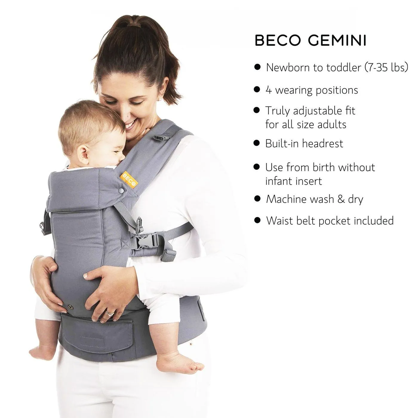 Gemini Baby Carrier with Pocket by Beco