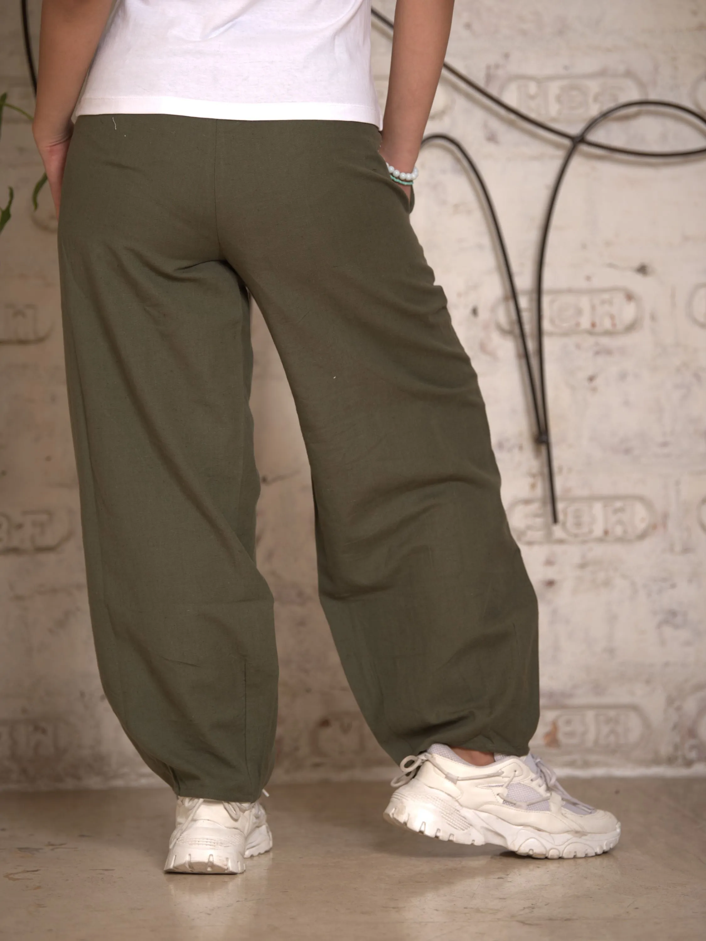 Girls Trouser-Olive