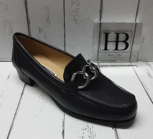 HB Italia - 416 - LEATHER LOAFER  - 7984 - Navy