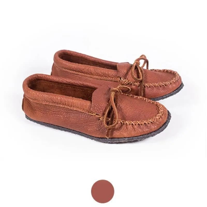 Hides In Hands Women's Buffalo Hide Leather Moccasin