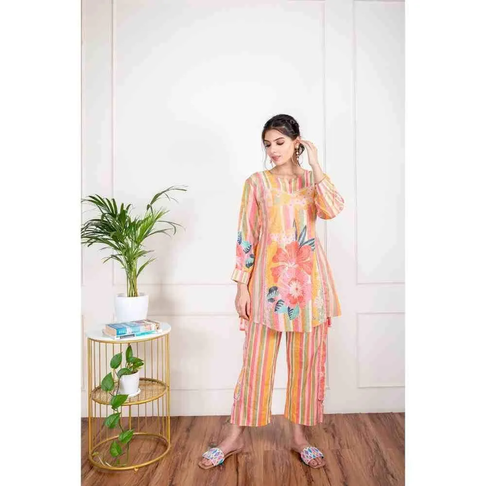 Ishnya Oh My - Multicolor Co-Ord (Set Of 2)