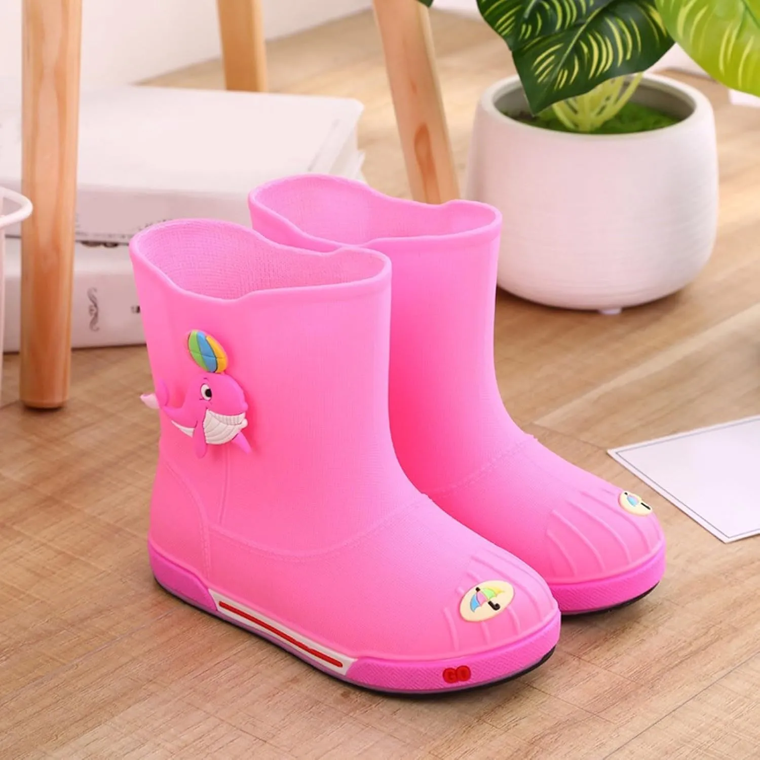 IWIHMIV Rain Boots for Boys Toddler Rain Boots Baby Rain Boots Short Rain Boots for Toddler Lightweight And Waterproof Rain Boots