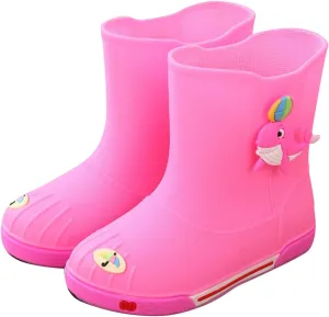 IWIHMIV Rain Boots for Boys Toddler Rain Boots Baby Rain Boots Short Rain Boots for Toddler Lightweight And Waterproof Rain Boots
