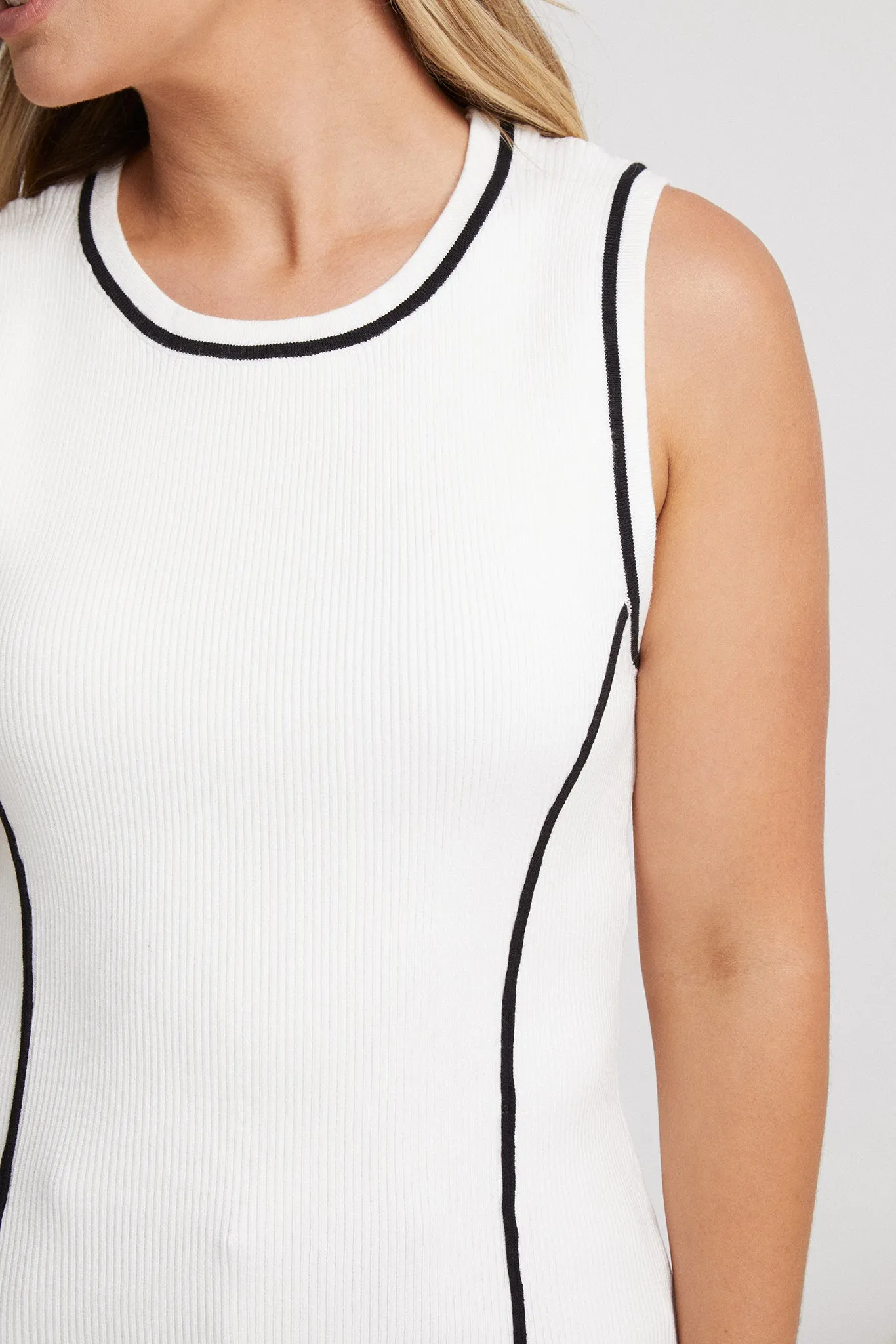 Kalista Knit Top - White Multi
