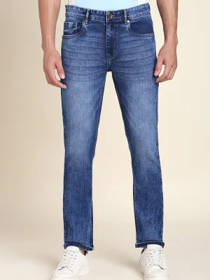 Men's Slim Fit Stretchable Denim Jeans (Denim Blue)
