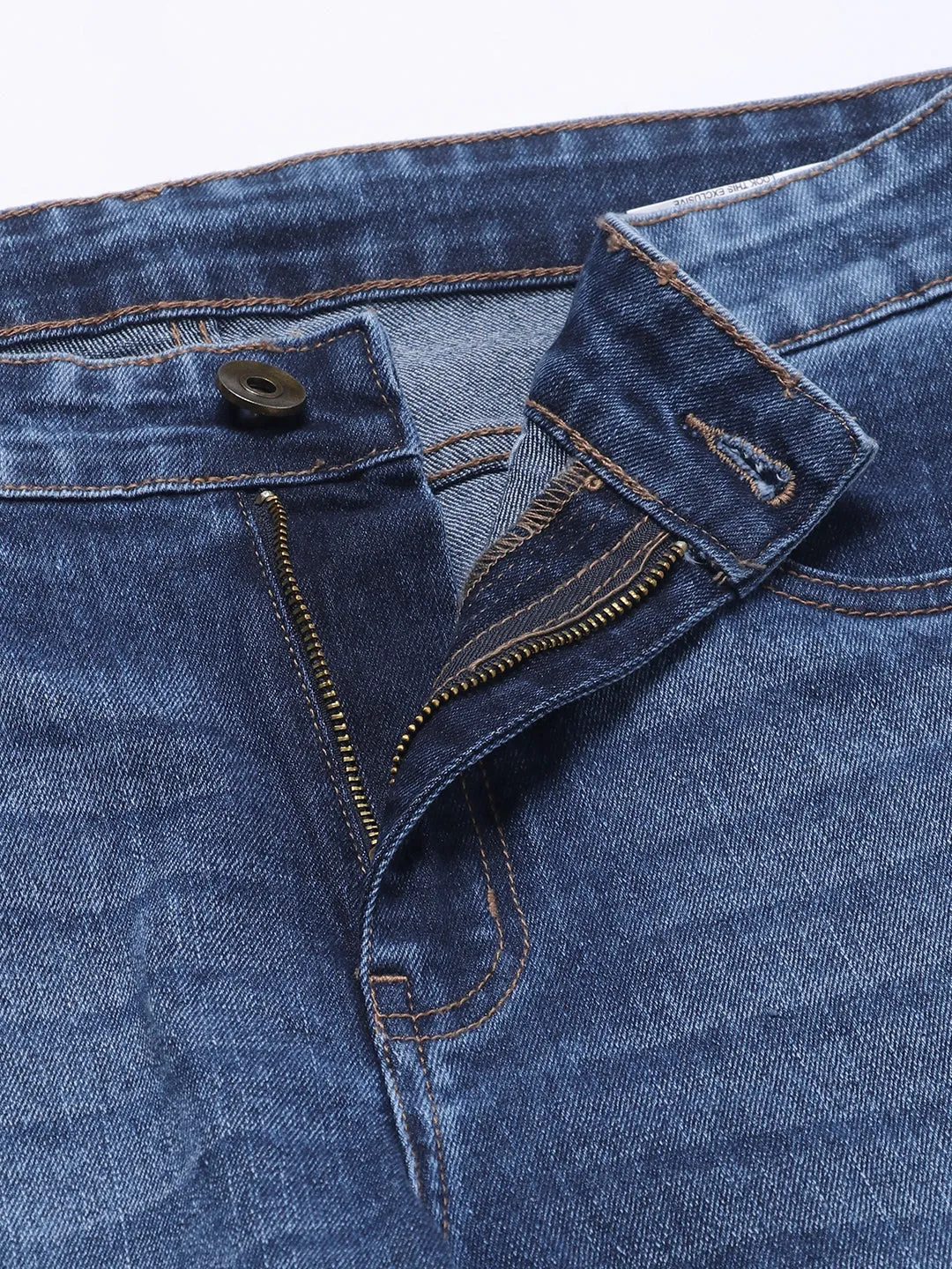 Men's Slim Fit Stretchable Denim Jeans (Denim Blue)