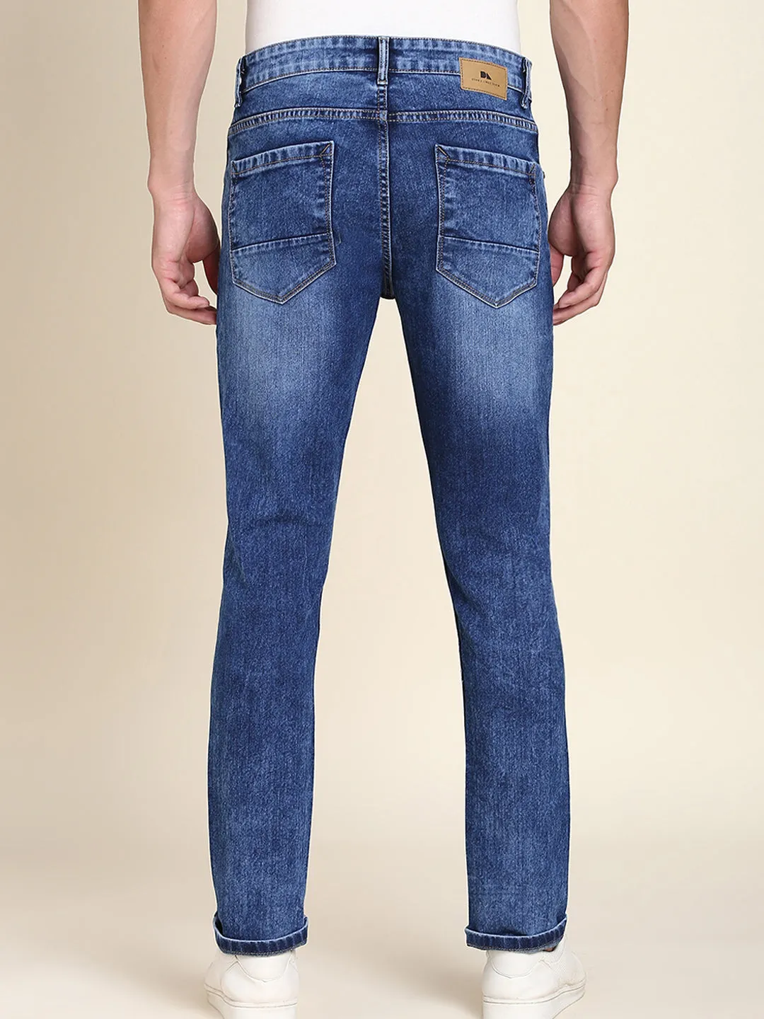 Men's Slim Fit Stretchable Denim Jeans (Denim Blue)