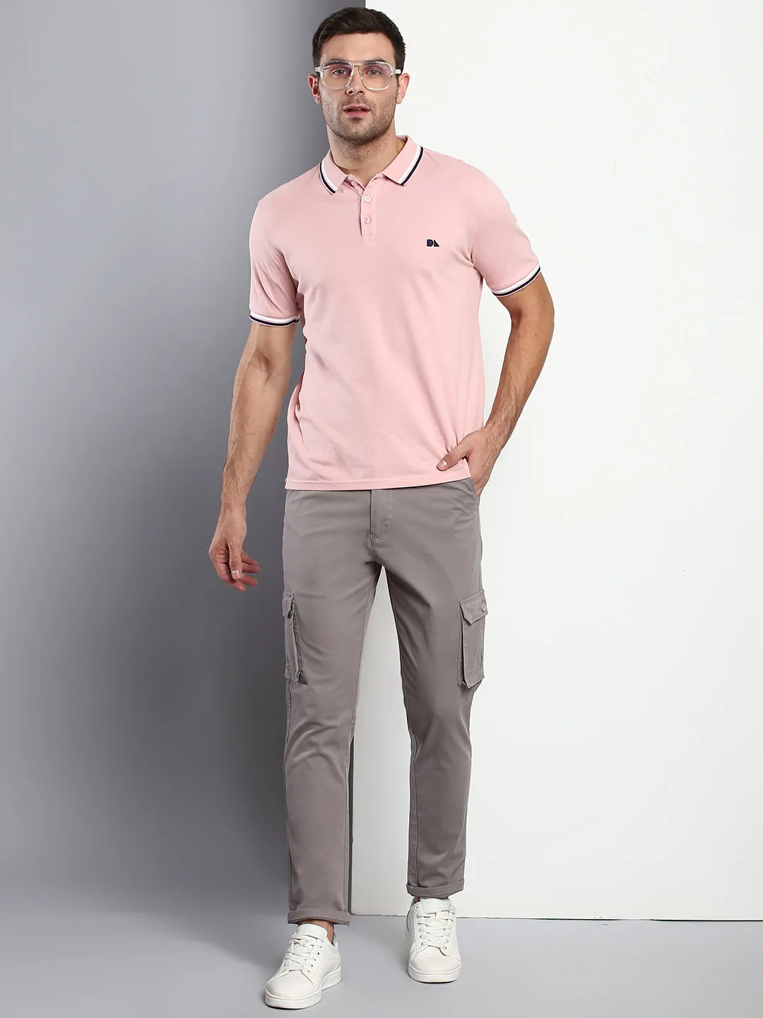 Men's Tapered Fit Cotton Cargo (Graphite Grey)