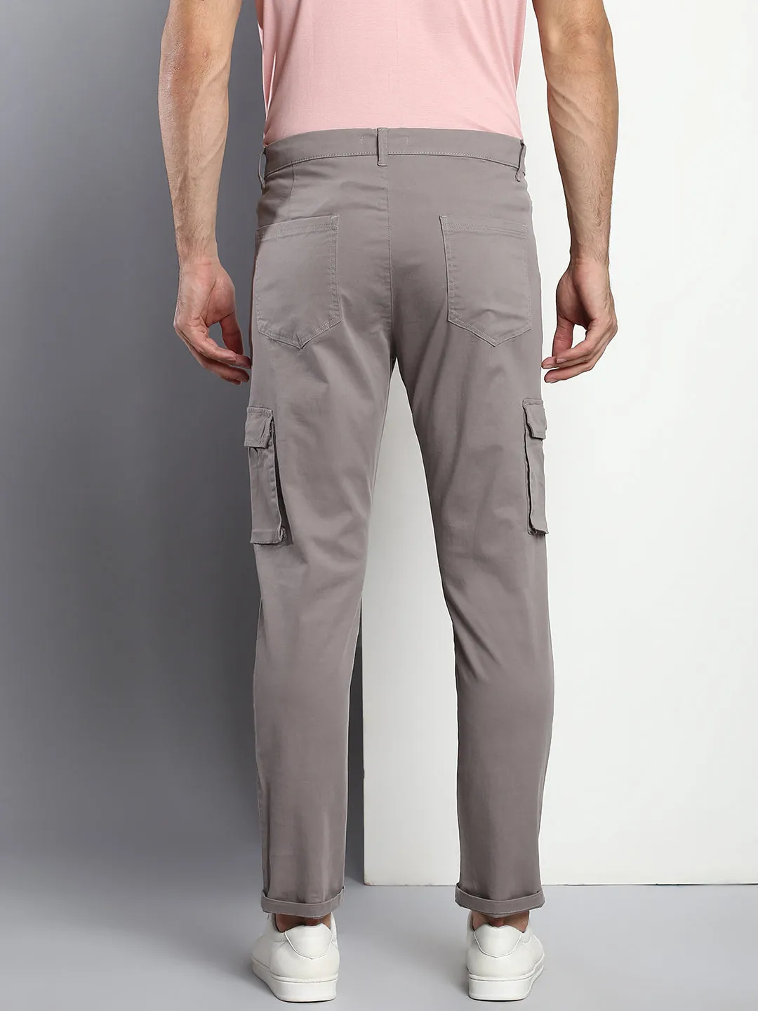 Men's Tapered Fit Cotton Cargo (Graphite Grey)