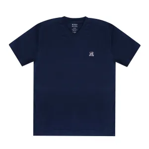 Men's V Neck T-Shirt - Barkin' Blue