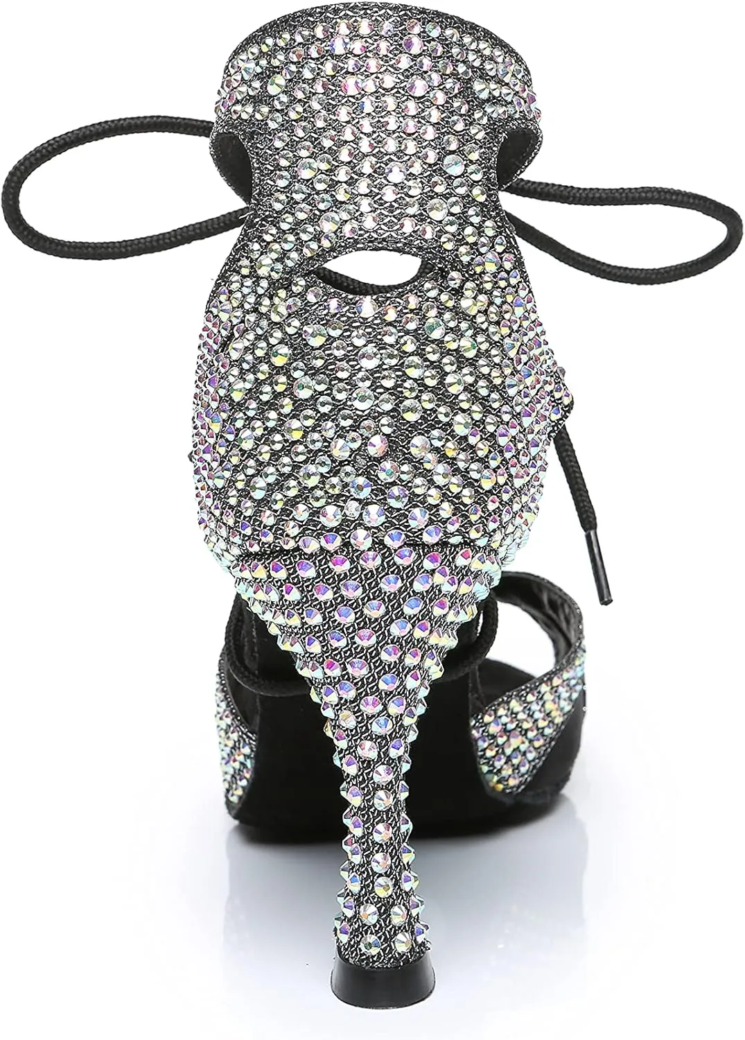 Minishion Ballroom Dancing Shoes Rhinestions Sparkle Dance Heels L452