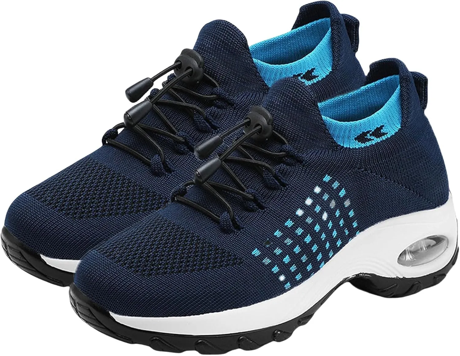 Orthopedic Sneakers for Women Orthopedic Stretch Air Cushion Shoes Breathable Footwear Running Athletic Shoe Healthy&Non-Slip Comfortable Sneakers Fashion Casual Ladies Footwear Thick Bottom