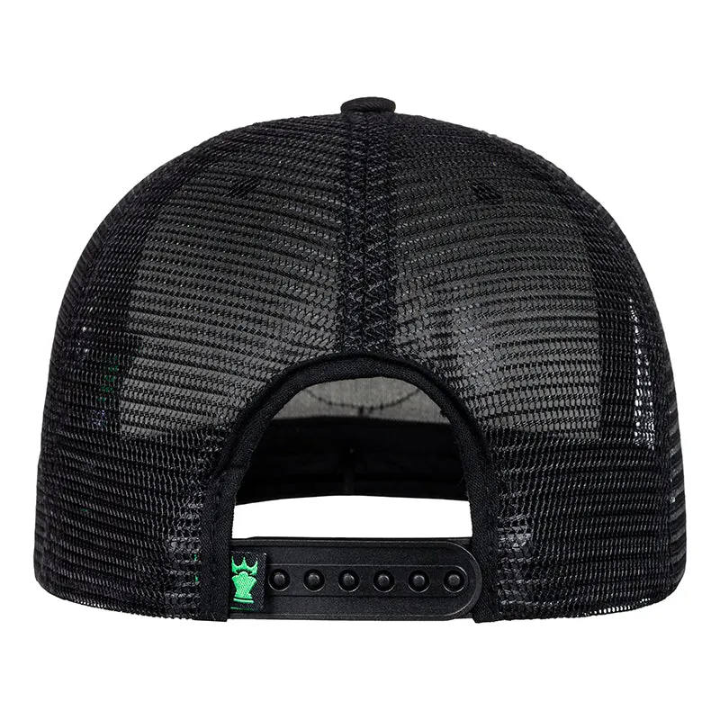 PATCH CROWN TRUCKER BLACK/GREEN