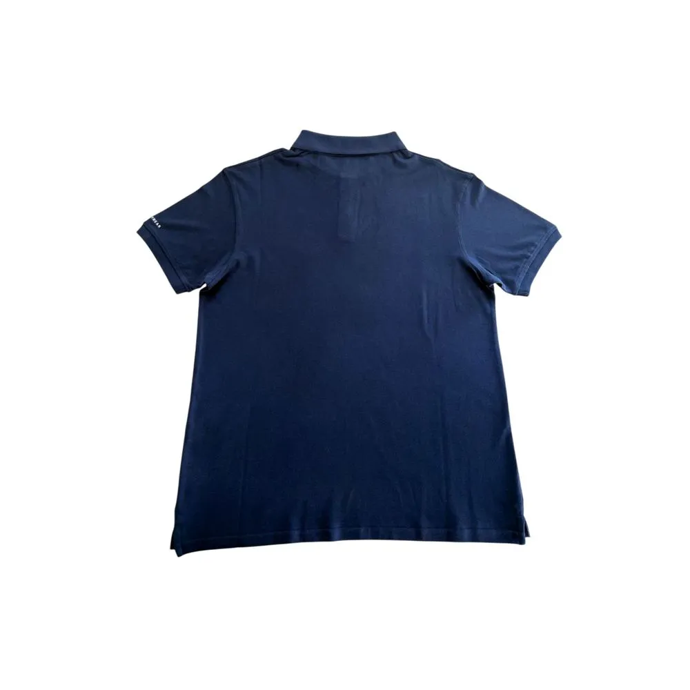 "Blue Cotton Men's Polo Shirt"