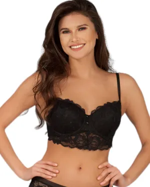 Soft Pad Bra with Extended Front Lace