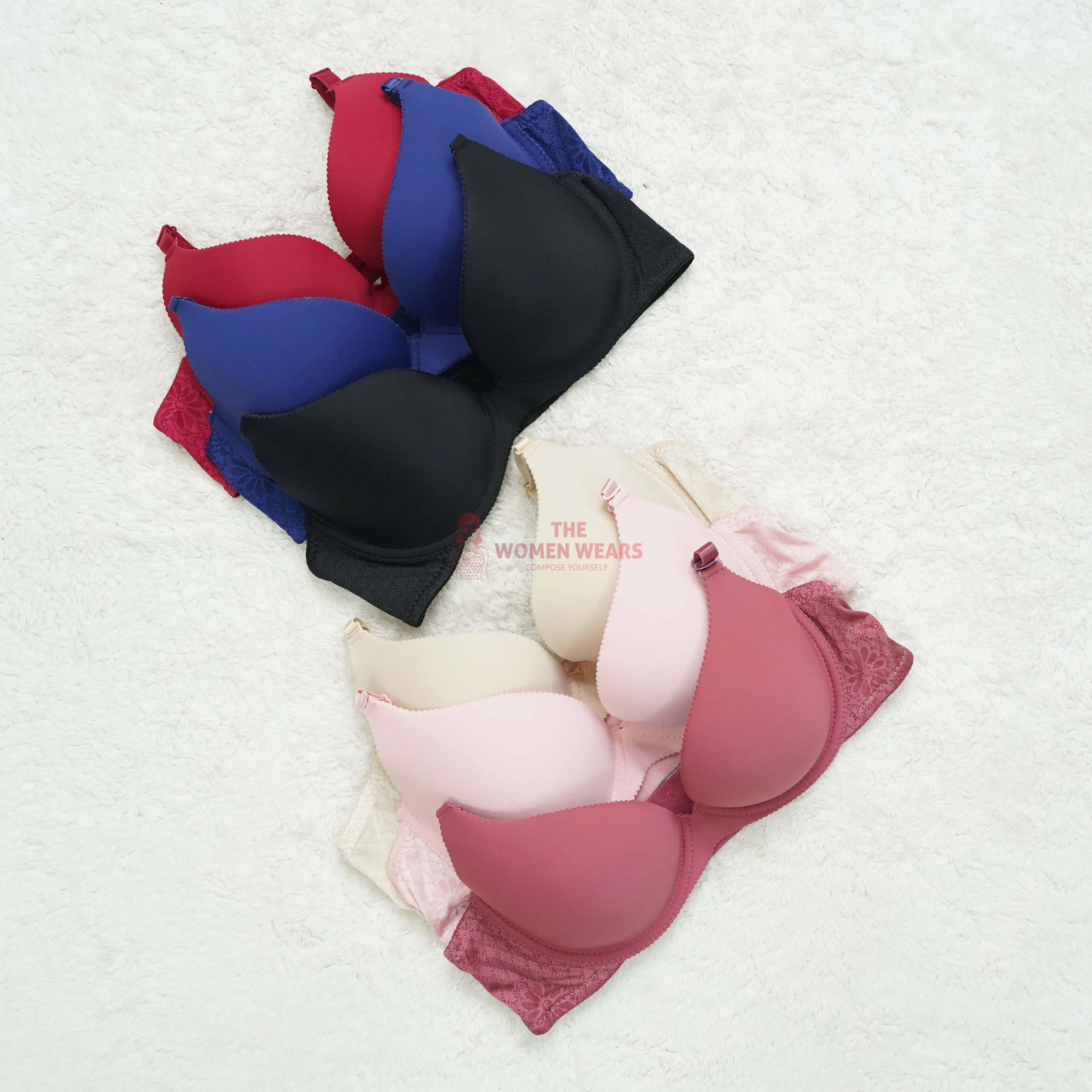 Soft Padded Underwire Padded Bra - (1002)