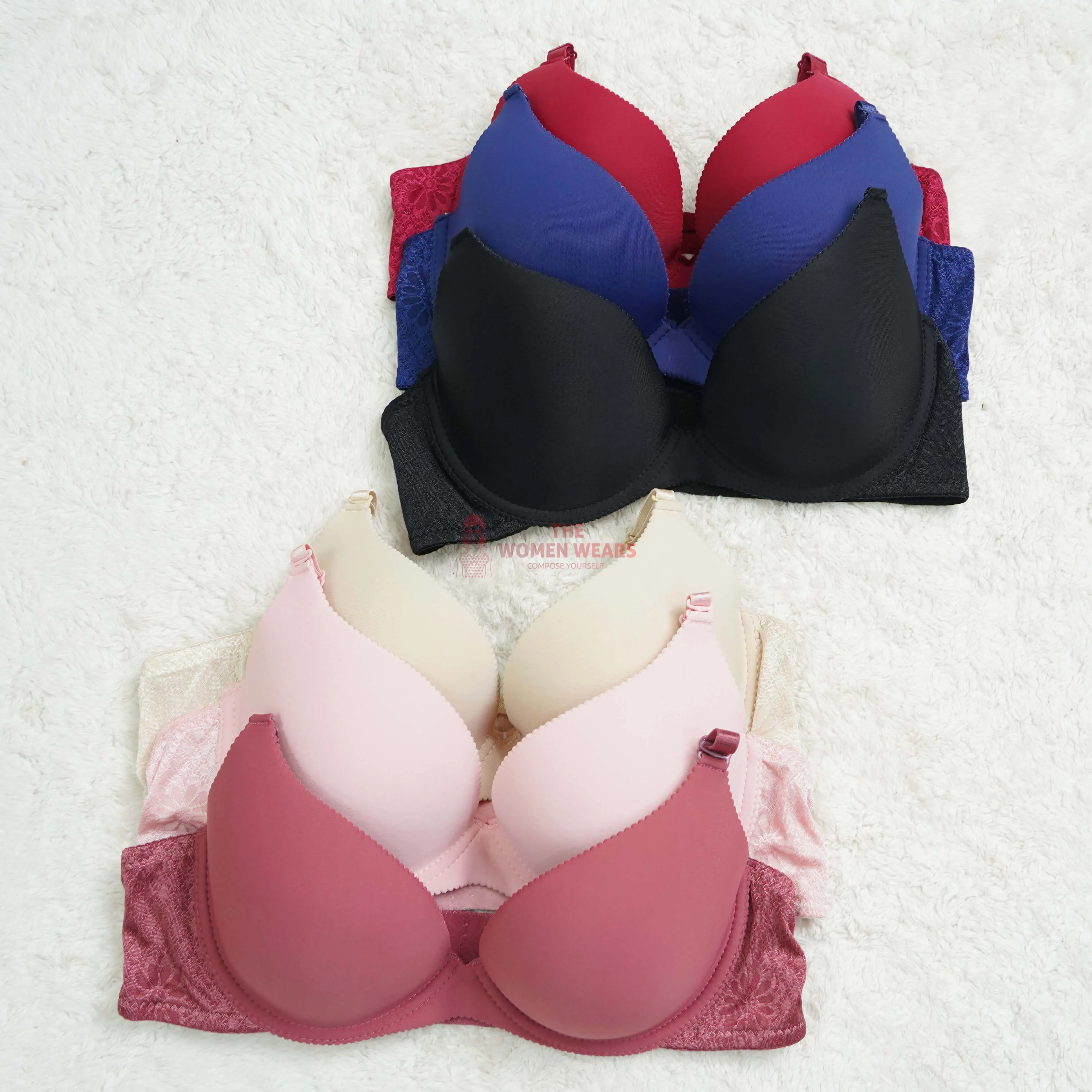 Soft Padded Underwire Padded Bra - (1002)