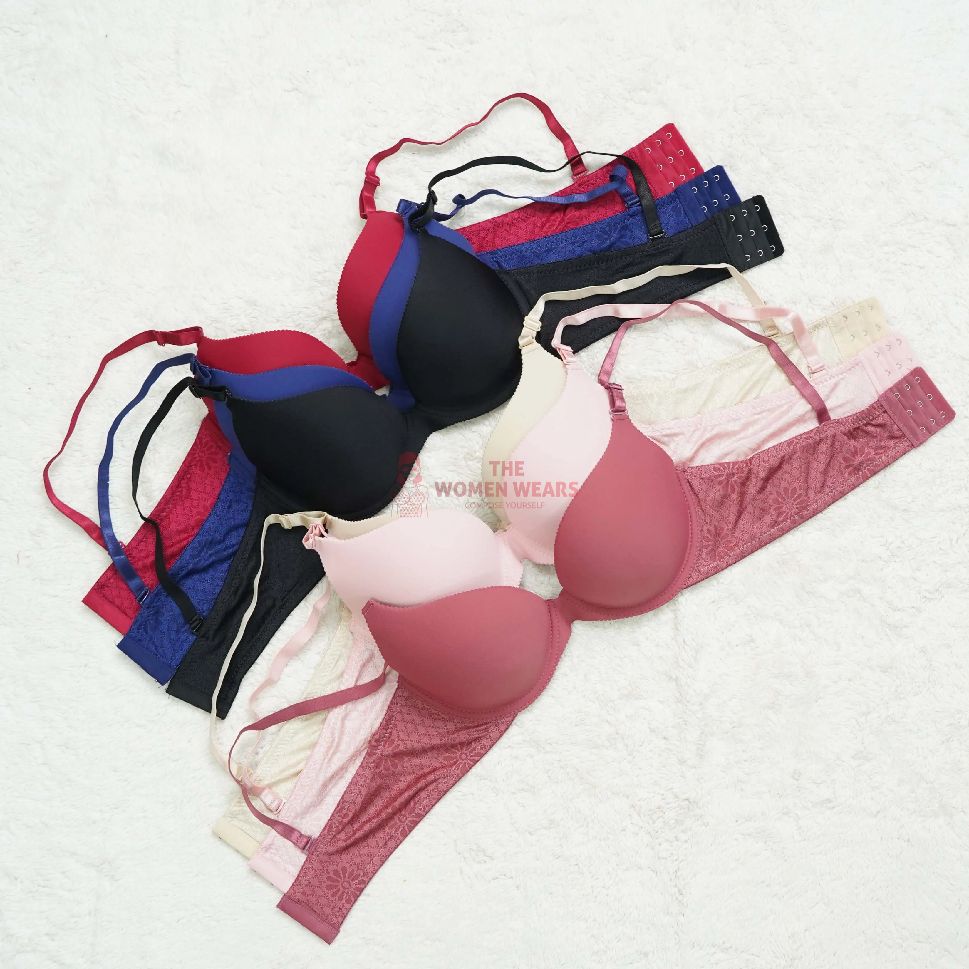 Soft Padded Underwire Padded Bra - (1002)