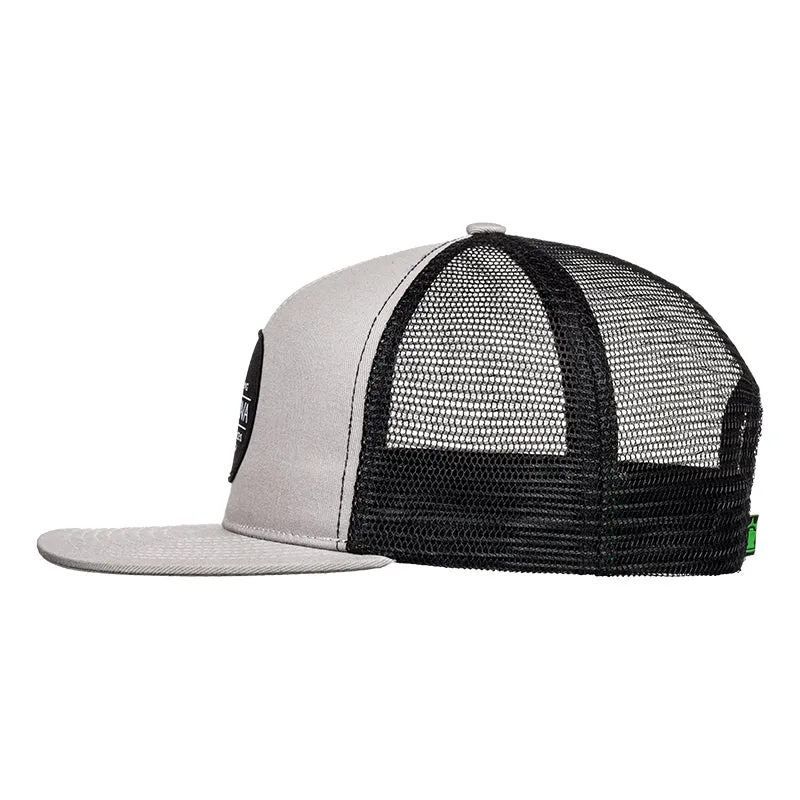 TRUCKER HAT PATCH GREY/BLACK