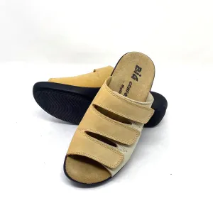 Vintage Big Comfort by Bighorn Sand-Camel Two-tone Nubuck Sandals