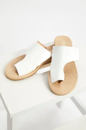 White Flat Slides