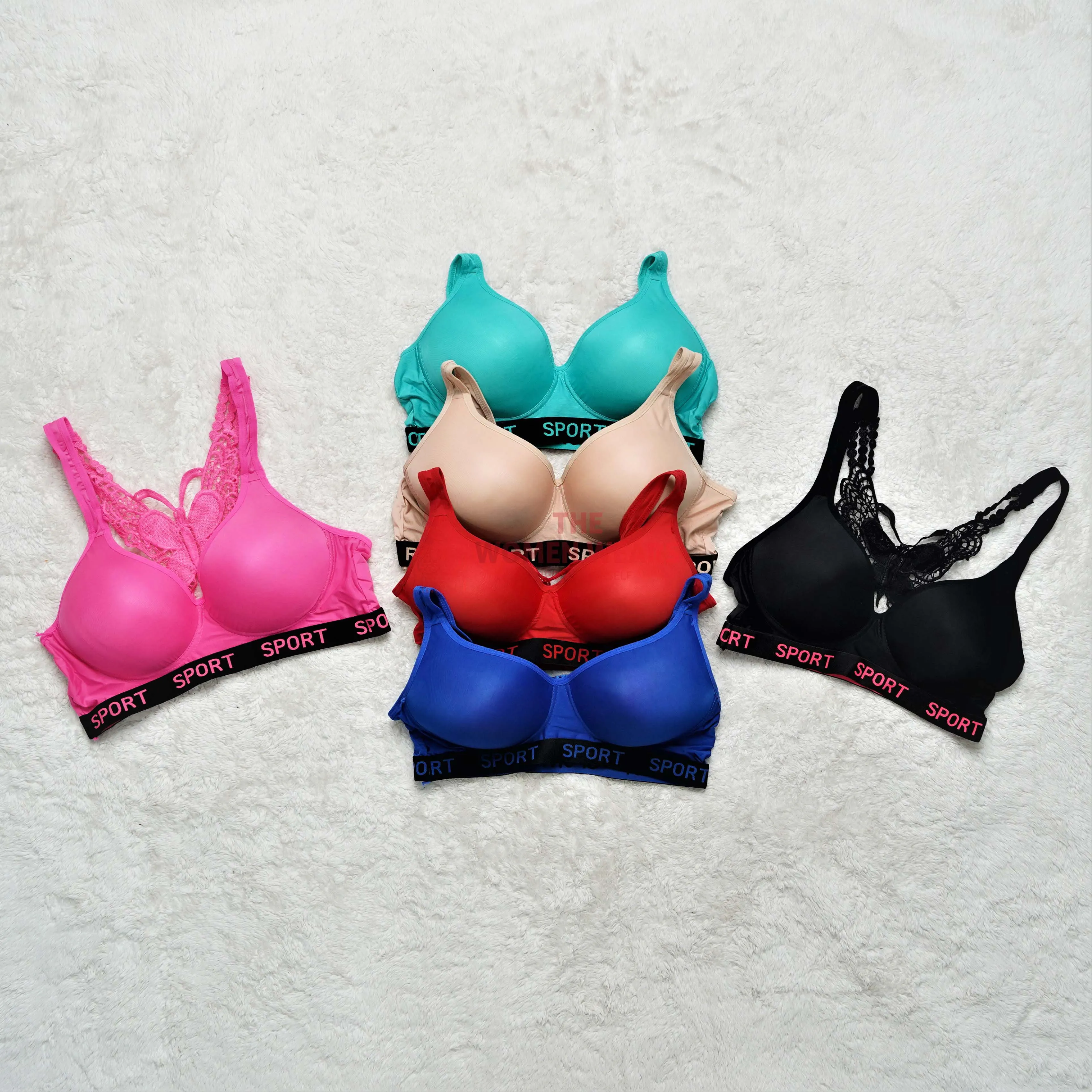 Women's Butterfly Seamless Soft Sport Bra (38592)