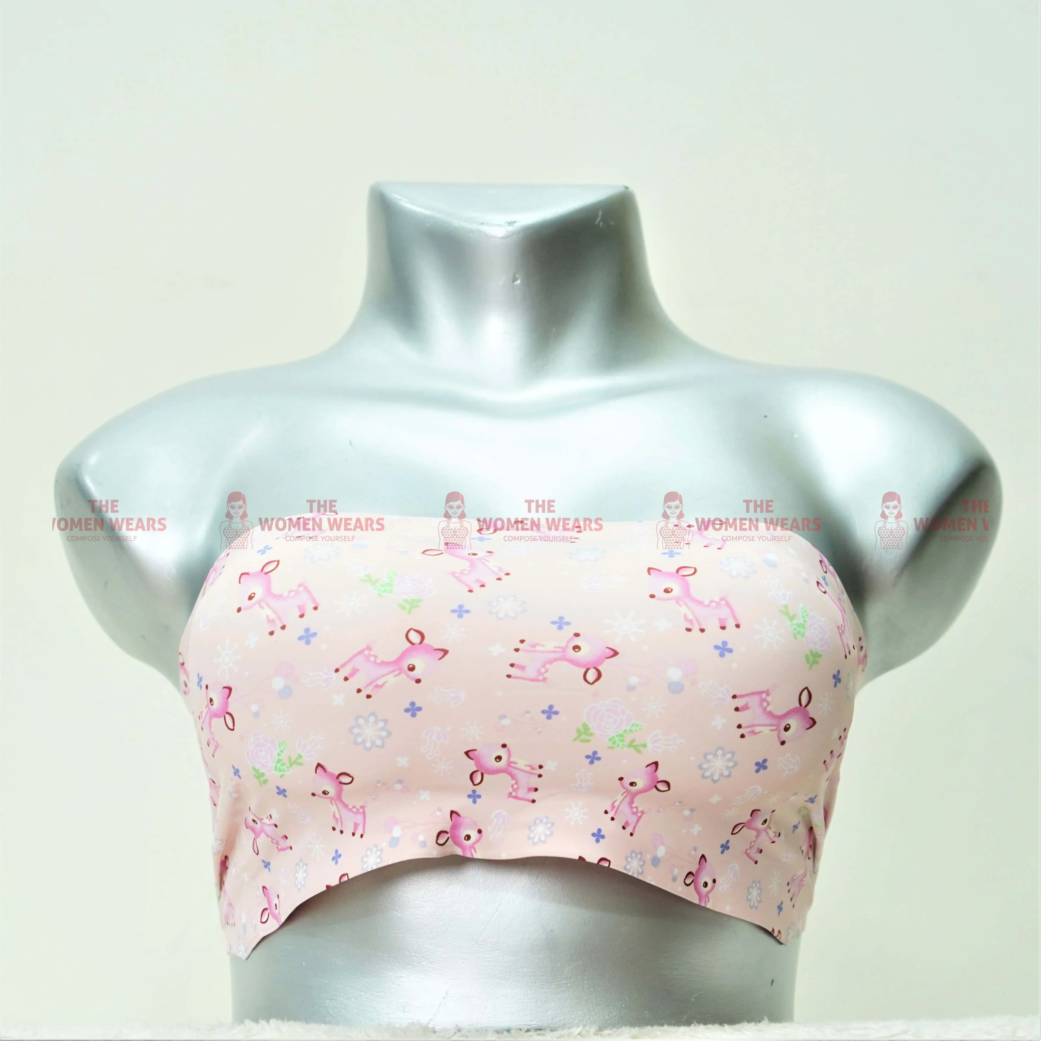Women's Soft Padded Strapless Bralette (4328)